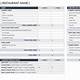 Restaurant Balance Sheet Template Excel