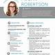 Resume Template With Photo Word