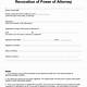 Revocation Of Power Of Attorney Template