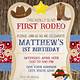 Rodeo Invitation Template