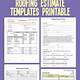 Roofing Contractor Estimate Template