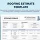 Roofing Estimates Templates