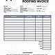 Roofing Receipt Template