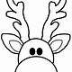Rudolph Reindeer Face Template