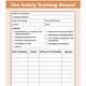Safety Training Forms Template