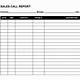 Sales Call Report Template