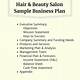 Salon Suite Business Plan Template
