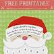 Santa Beard Countdown Free Printable