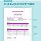 Self Employment Pay Stub Template