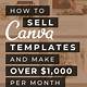 Sell Templates On Canva