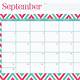 September Calendar Printable Free