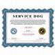 Service Dog Certificate Free Template