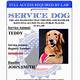 Service Dog Id Card Template