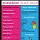 Shaved Ice Menu Template