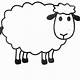 Sheep Template Free