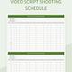 Shooting Schedule Template Google Sheets