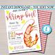 Shrimp Boil Invitation Template Free