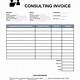 Simple Consulting Invoice Template