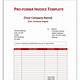 Simple Proforma Invoice Template Excel