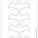Small Bat Template Printable