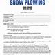 Snow Plow Contract Template