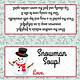 Snowman Soup Free Printable Bag Toppers