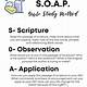 Soap Bible Study Template