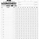 Softball Score Sheet Printable Free