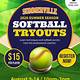 Softball Tryout Flyer Template