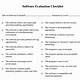 Software Evaluation Criteria Template