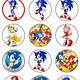 Sonic Cupcake Toppers Printable