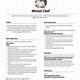Sous Chef Resume Template Free