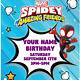 Spidey And His Amazing Friends Invitation Template Free