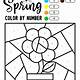 Spring Color By Numbers Printable