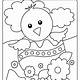 Spring Coloring Template