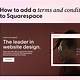 Squarespace Terms And Conditions Template