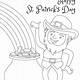 St Patrick's Day Free Printable Coloring Pages