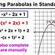 Standard Form Of Parabola Calculator