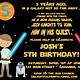 Star Wars Birthday Invitation Template Free