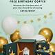 Starbucks Free Birthday Drink