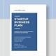 Startup Business Plan Template Word Free Download