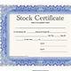 Stock Certificate Template Microsoft Word