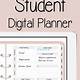 Student Planner Template Goodnotes Free