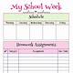 Student Weekly Planner Printable Free