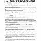 Sublet Agreement Ontario Template