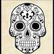 Sugar Skull Drawing Template