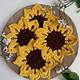 Sunflower Coaster Crochet Free Pattern