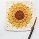 Sunflower Granny Square Free Pattern