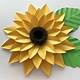 Sunflower Paper Flower Template