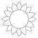 Sunflower Printable Template